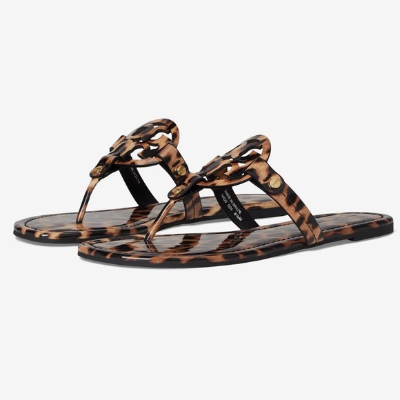 TORY BURCH Miller Classic Leather Sandals - Picture 1 of 16